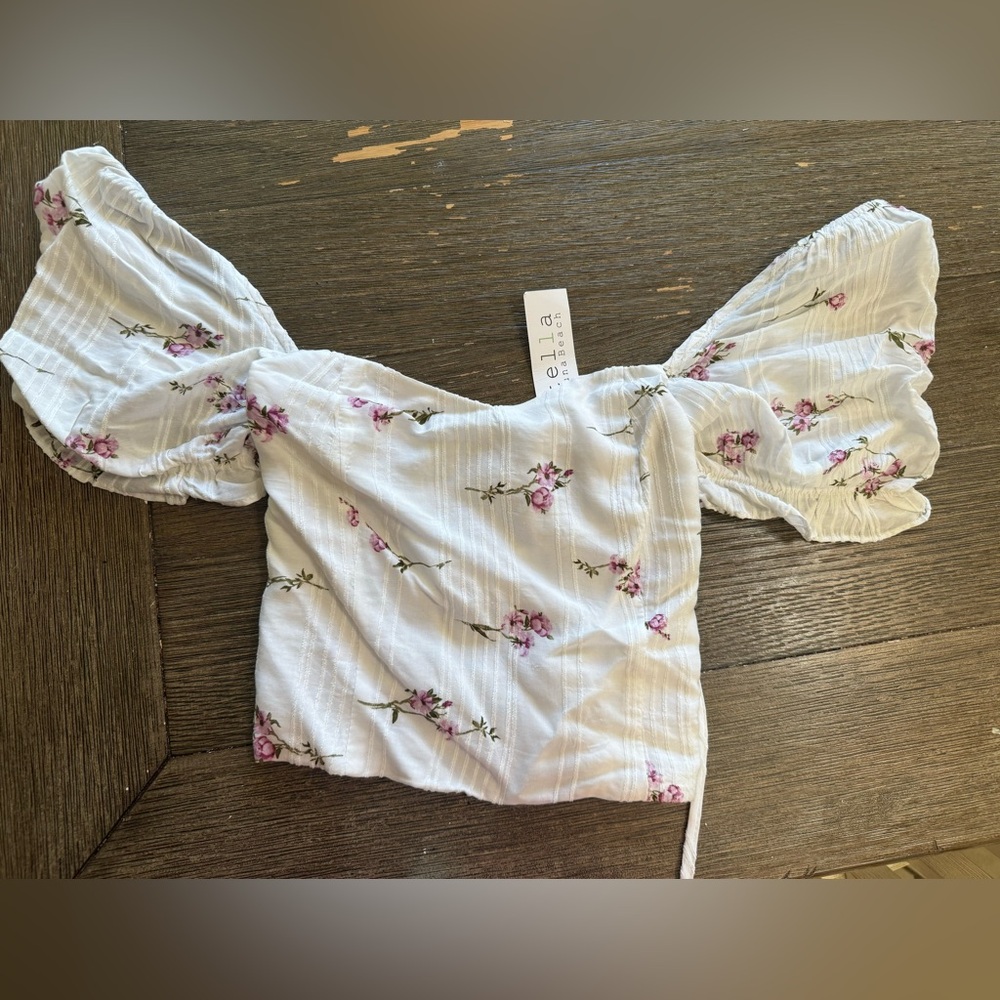 Stella Laguna White Floral Women's Top